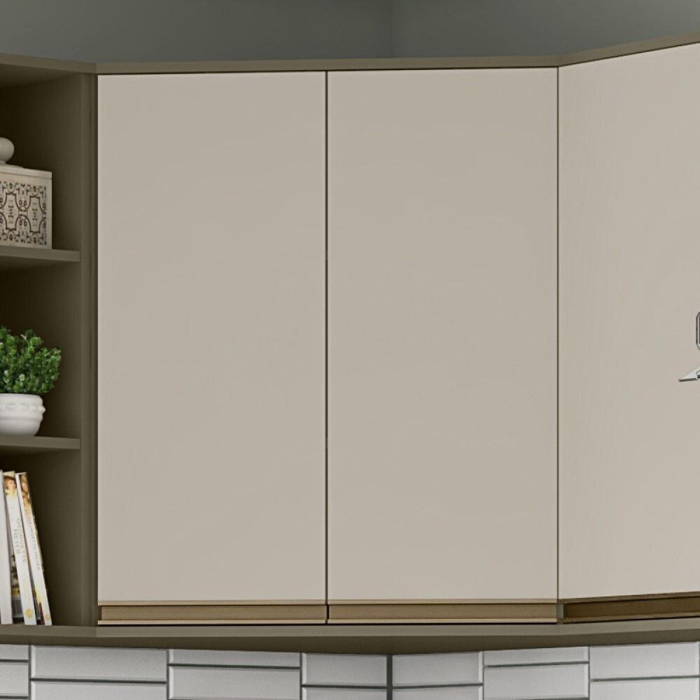 Miniatura Armário Aéreo para Cozinha Canto Oblíquo Évelin Henn Duna/Cristal