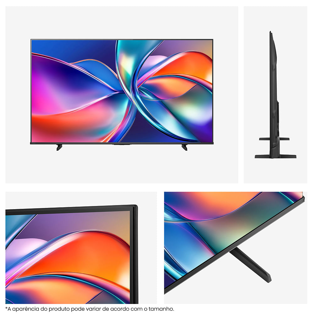 Smart TV 4K Hisense QLED 75” Polegadas com Dolby Vision, Dolby Atmos, HDR10+ e Wi-Fi - 75Q7QG Bivolt