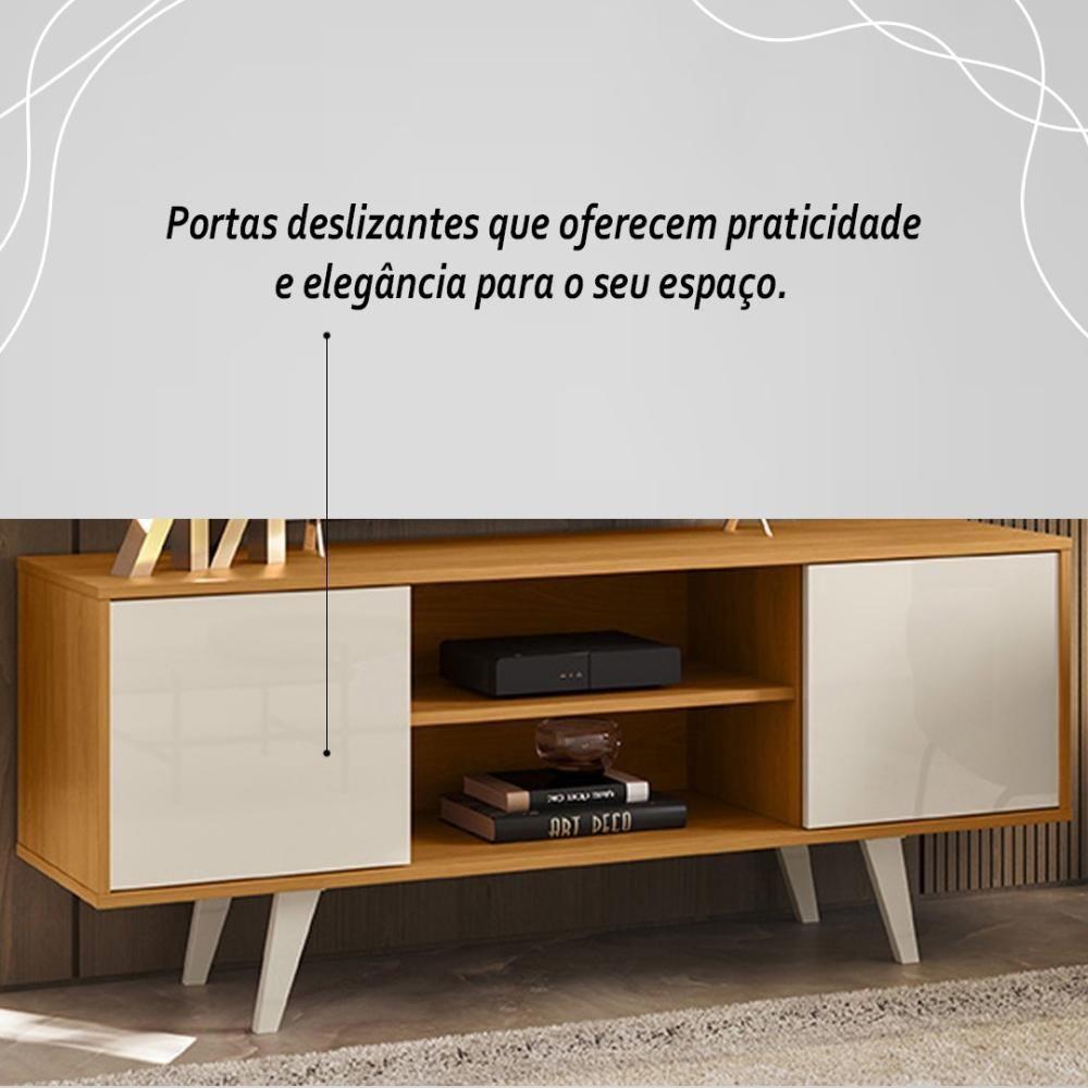 Miniatura Rack Bancada 2 Portas Lisboa Cinamomo Off White