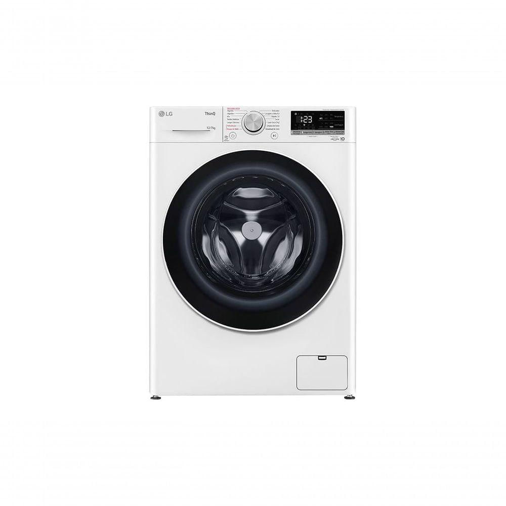 Miniatura Lava e Seca Smart LG VC4 12kg Branca Com Inteligência Artificial AIDD CV5012WC4 110V