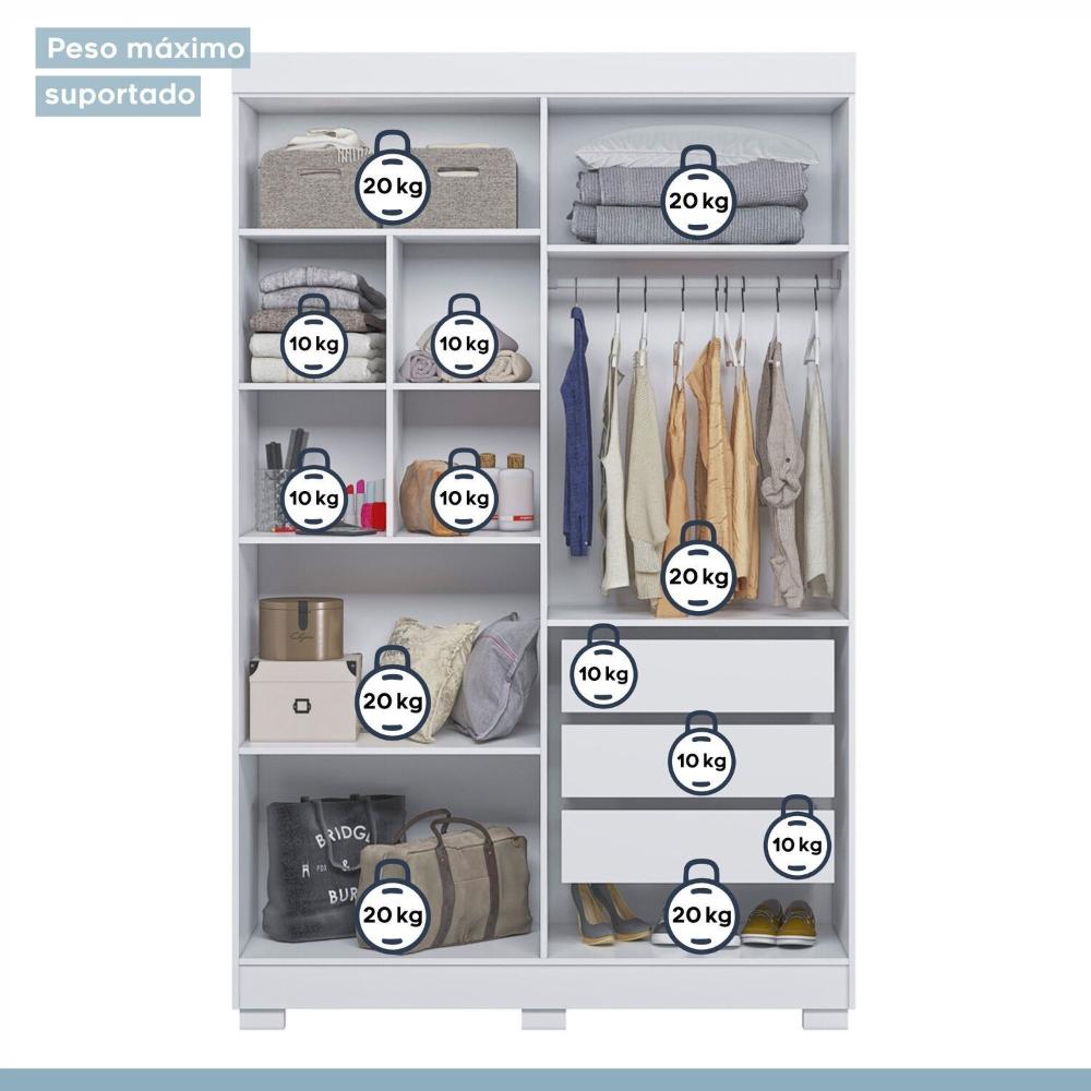 Quarto Infantil Completo com Guarda-Roupa e Beliche Théo Branco