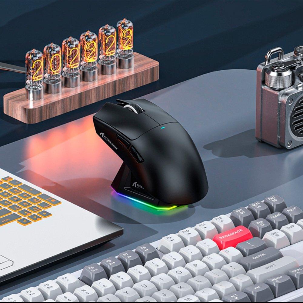 Miniatura Mouse Gamer sem Fio Attack Shark X11 com Dock Black