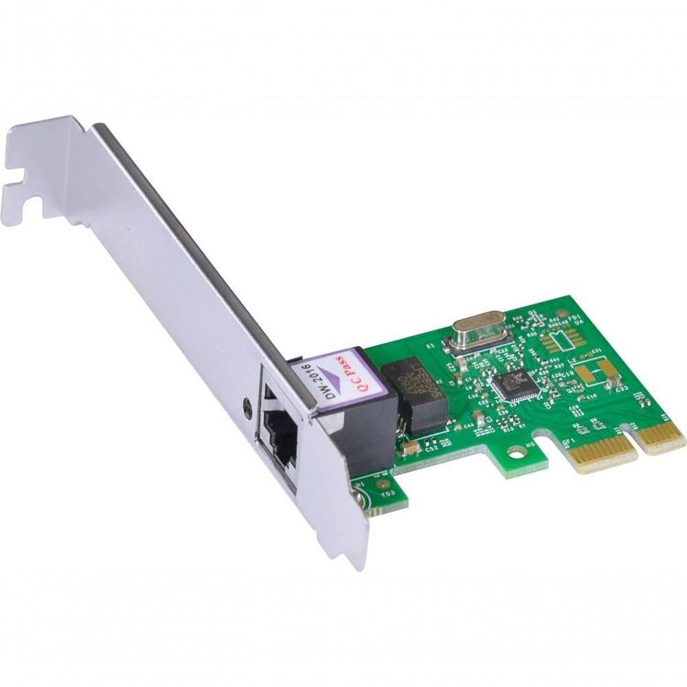 Placa De Rede 10-100-1000 Pci-e Prv1000e Com Suporte Low