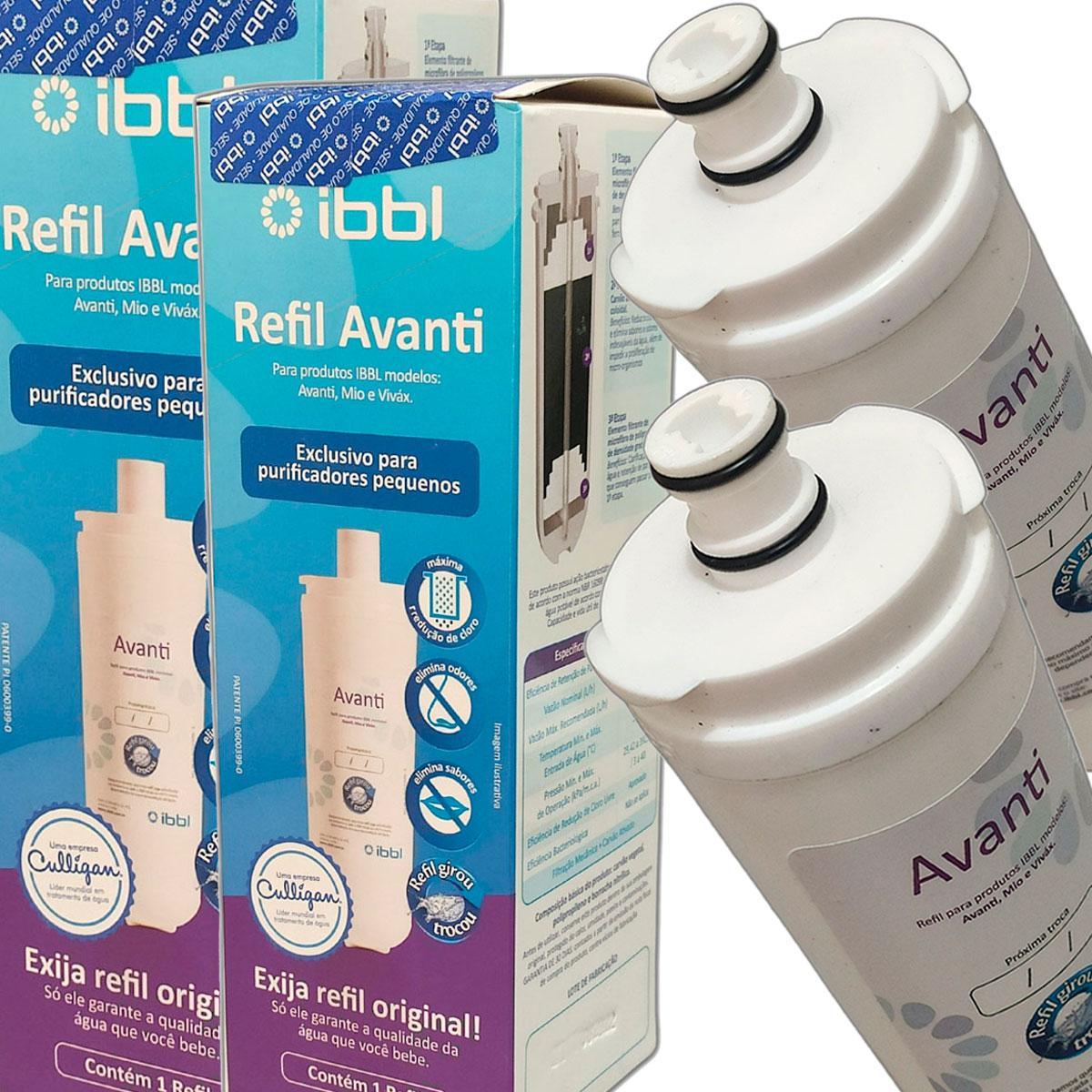 Miniatura Kit 2 Refil Filtro Ibbl Avanti Mio Vivax Purificador Àgua
