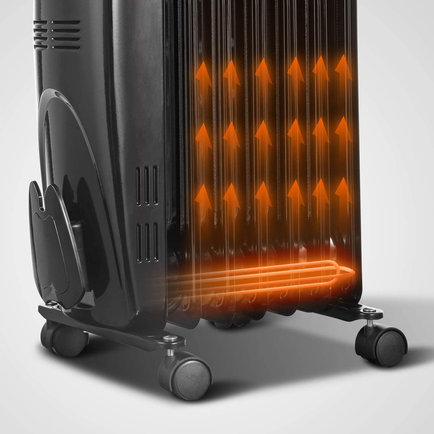 Miniatura PELONIS PHO15A2AGB Aquecedor Elétrico Portátil Silencioso 1 10V6001500W Preto