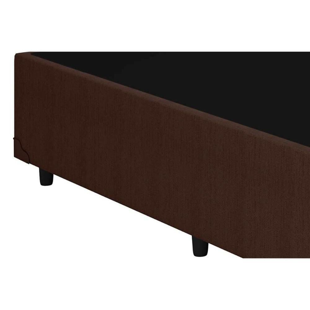 Miniatura Cama Box Queen: Colchão Molas Anjos Superlastic Duo Sono + Base Crc Courano Brown(158x198)