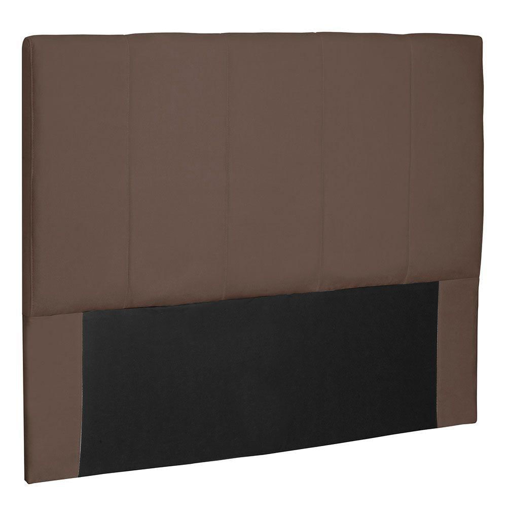 Miniatura Cabeceira Casal 1,40m Ravenna Suede Caramelo