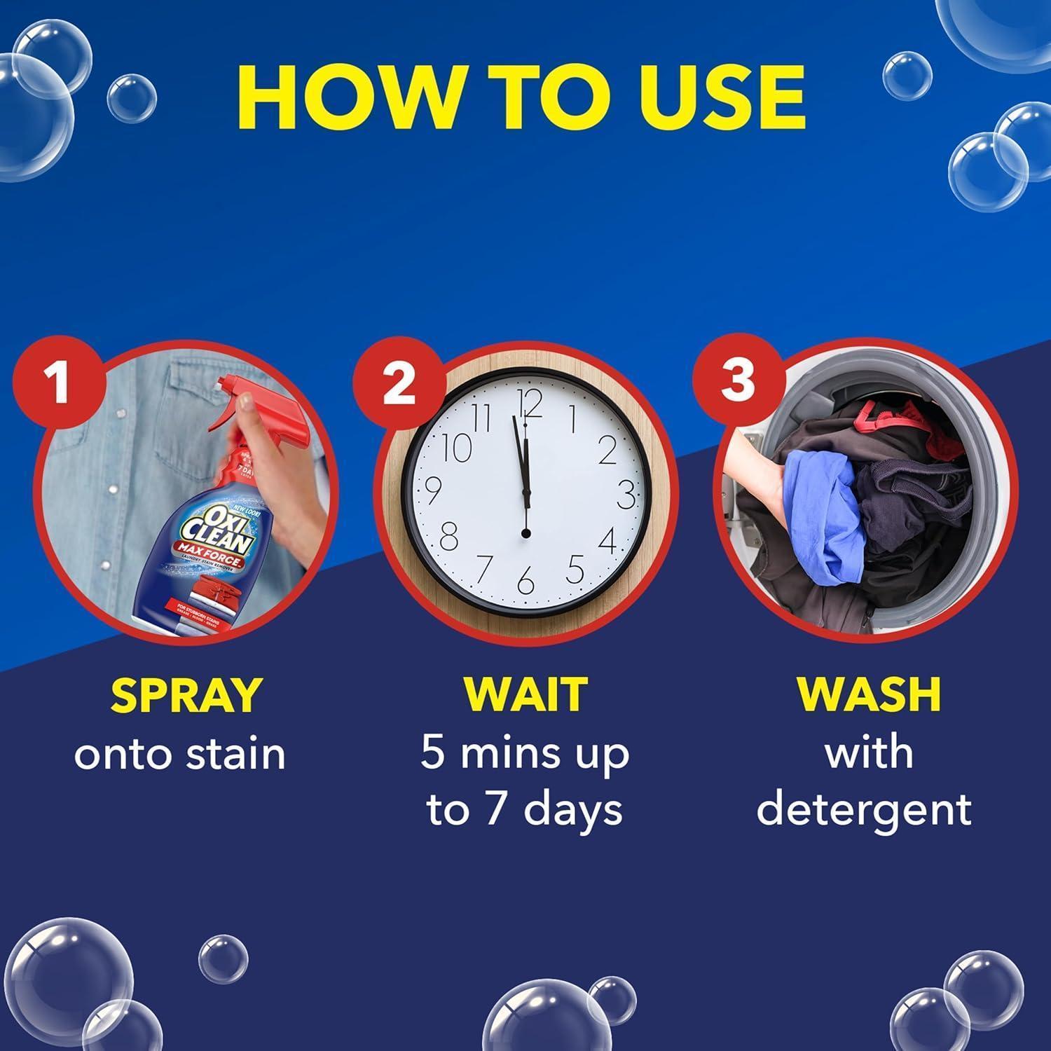 Oxiclean Max Force Spray Removedor De Manchas Roupas 59Ml