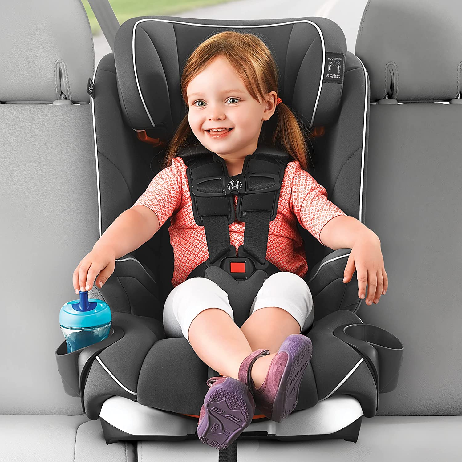 Miniatura Chicco Bebê Conforto e Assento com Apoio com 9 Posições para 11 a 45 kg Cinza Fato