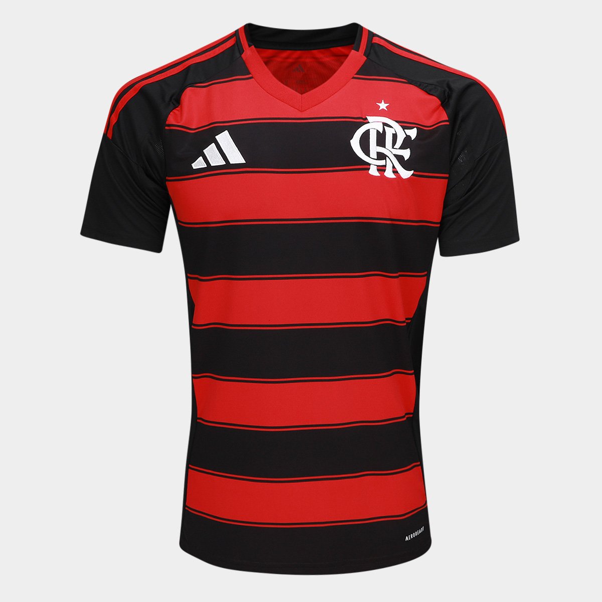 Miniatura Camisa Flamengo I 25/26 s/n Torcedor Adidas Masculina Preto - EGG