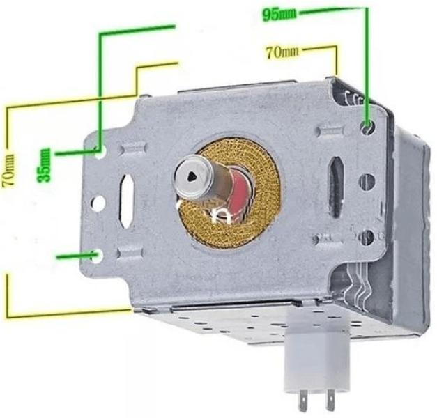 Miniatura Magnetron Microondas Galanz M24Fa-410A M24Fb-410A 3 Furos