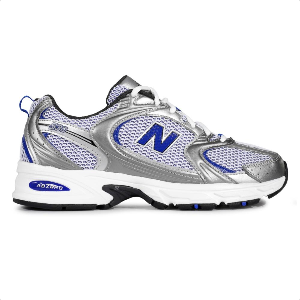 Miniatura Tênis New Balance 530 Unissex Cinza / Azul - 39