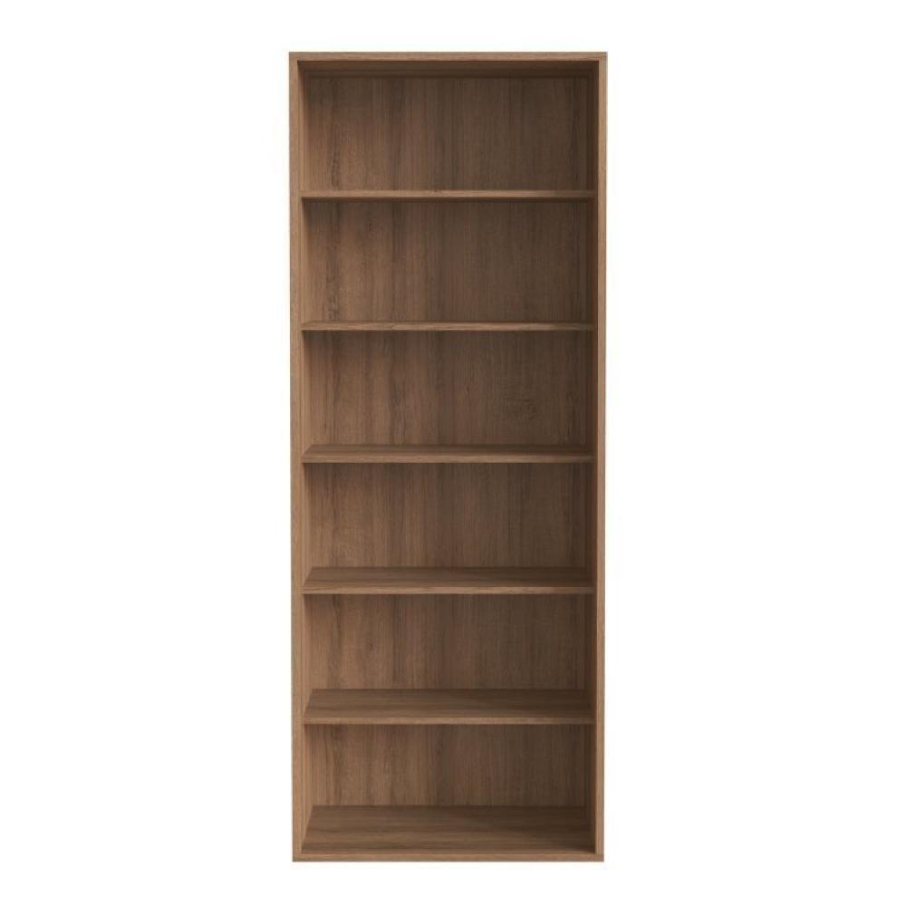 Miniatura Conjunto Home Office Livreiro 1 Porta 5 Prateleiras e Escrivaninha 3 Gavetas Placa e Ponto Grafite/Mel