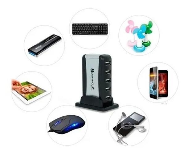 Miniatura Hub Usb 7 Portas Com Fonte 2.0 Hb-T68 Knup