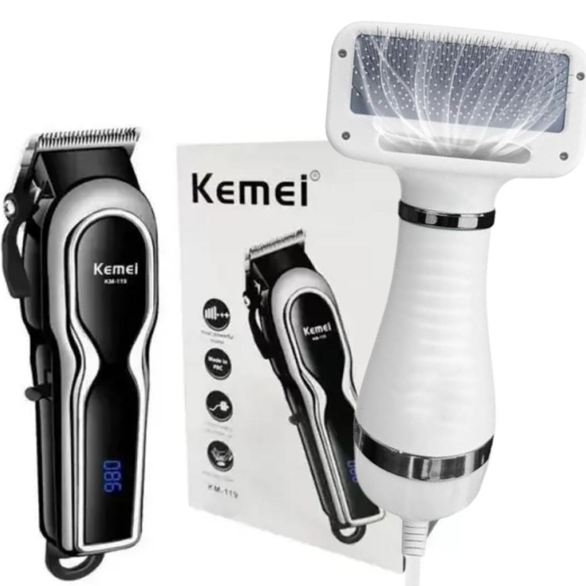 Miniatura Kit Tosa Pet Máquina De Tosa Profissional + Secador Leve