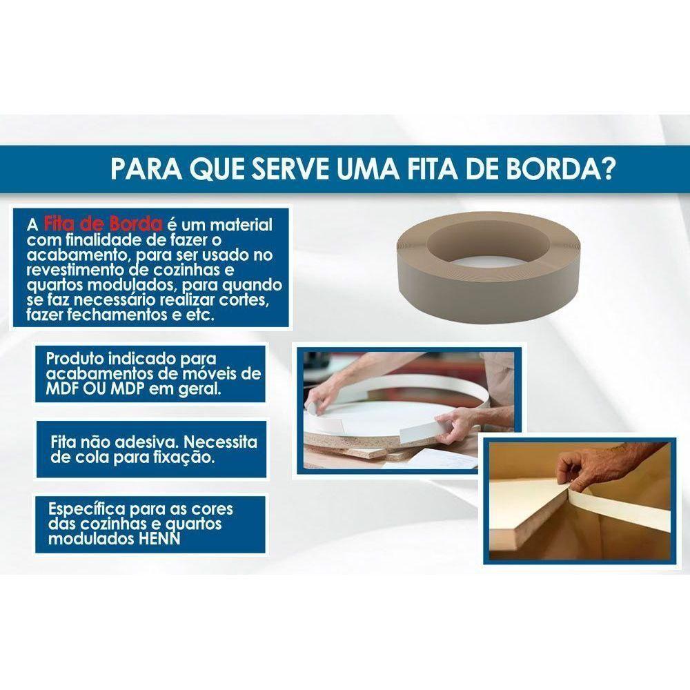 Miniatura Módulo De Quarto Casal Fita Borda Acabamento M617 Adapt 1.9cm Canela - Kappesberg