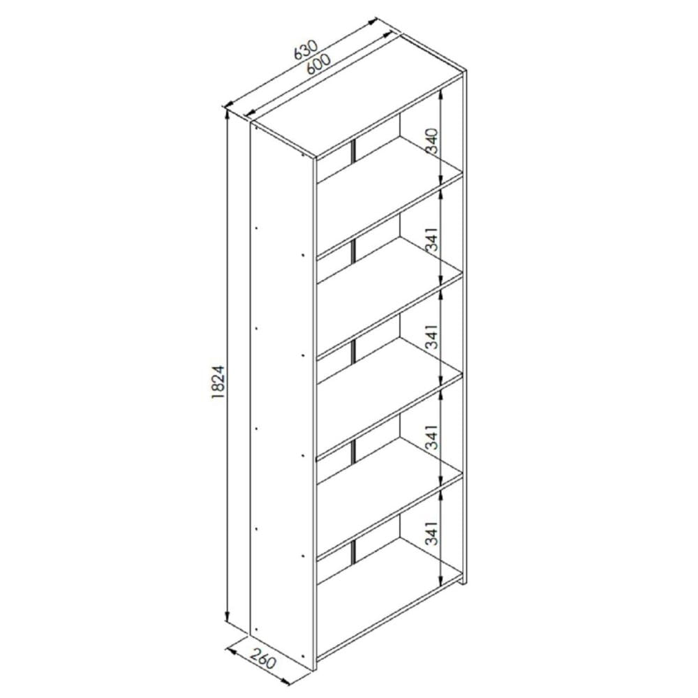 Miniatura Módulo Organizador Multiuso Funcionale Art in Móveis Preto