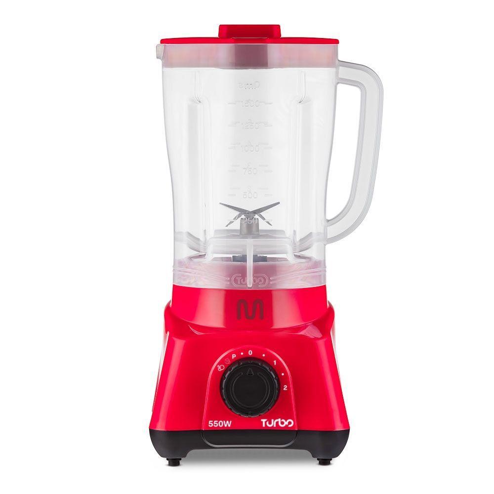Liquidificador Turbo 2,1l 2 Velocidades 550w 127v Vermelho Multi Home - Lq553 Vermelho 127v