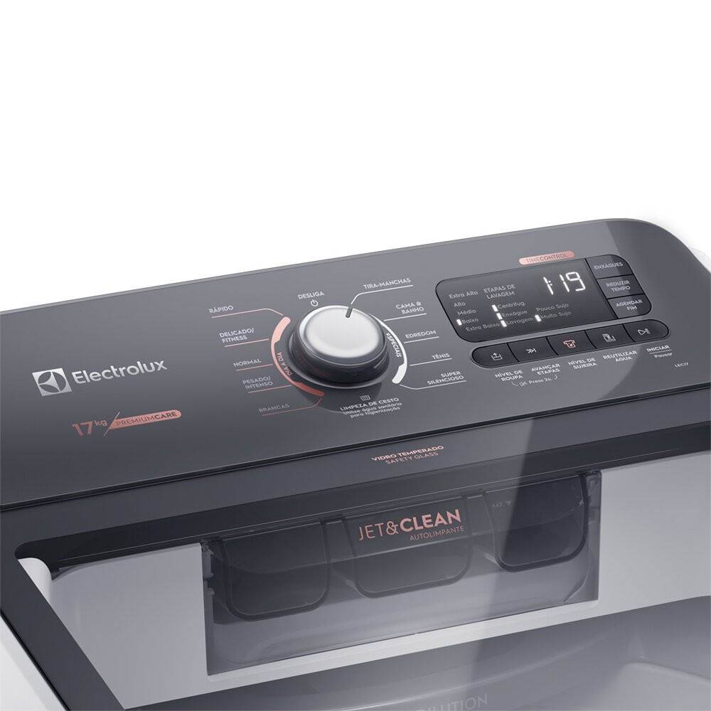 Miniatura Lavadora de Roupas 17KG LEC17 11 Programas de Lavagem Electrolux Branco - 110V