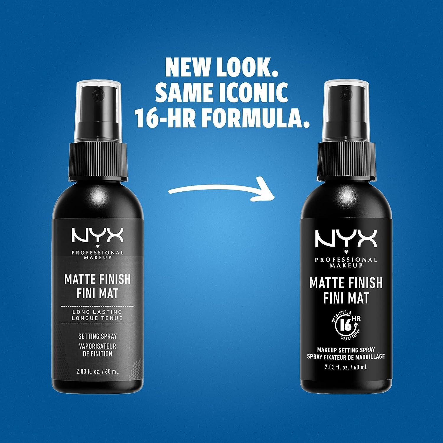 Miniatura Nyx Spray Fixador Maquiagem Acabamento Fosco Longa Duração