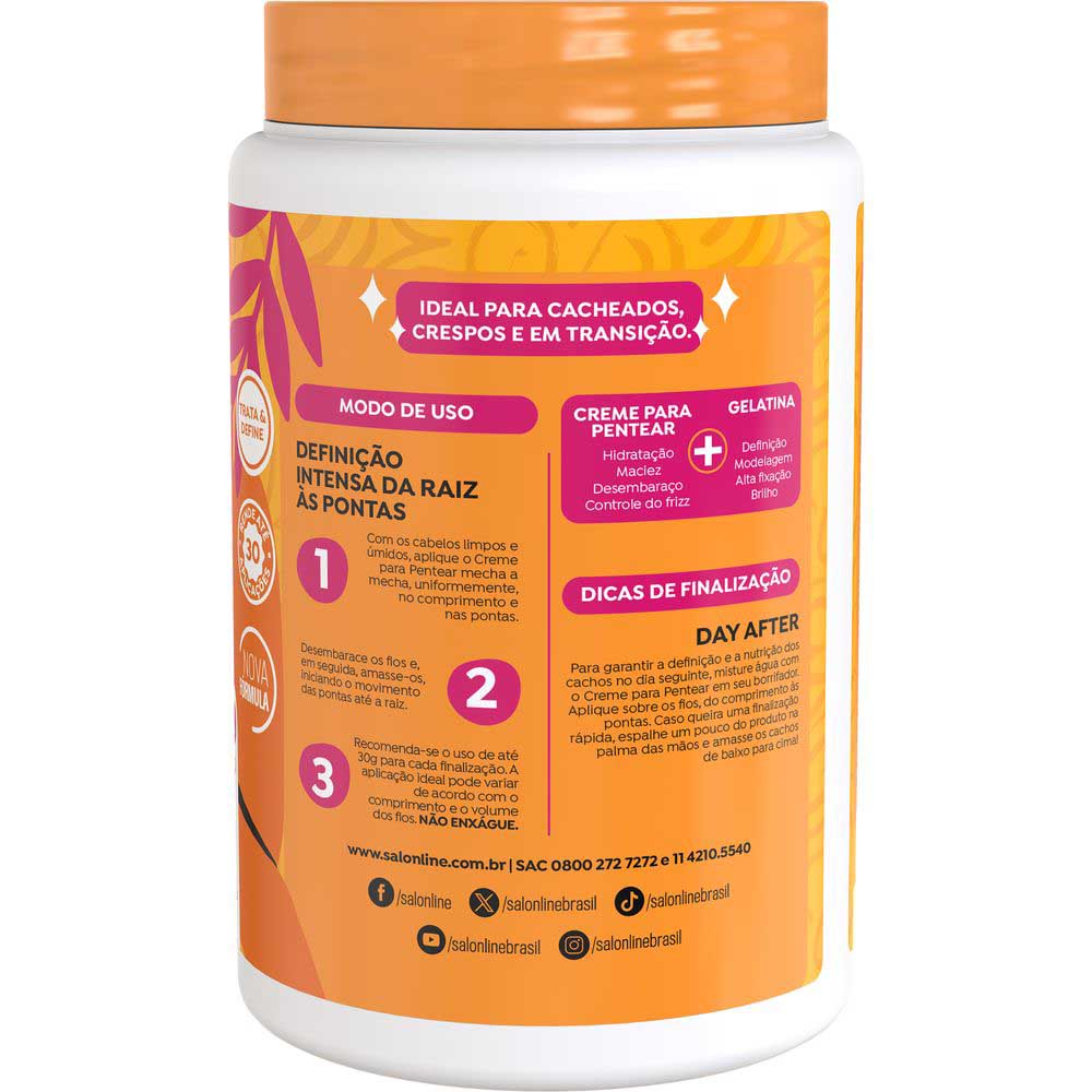 Miniatura Salon Line Creme de Pentear Definição Extraordinária 1Kg