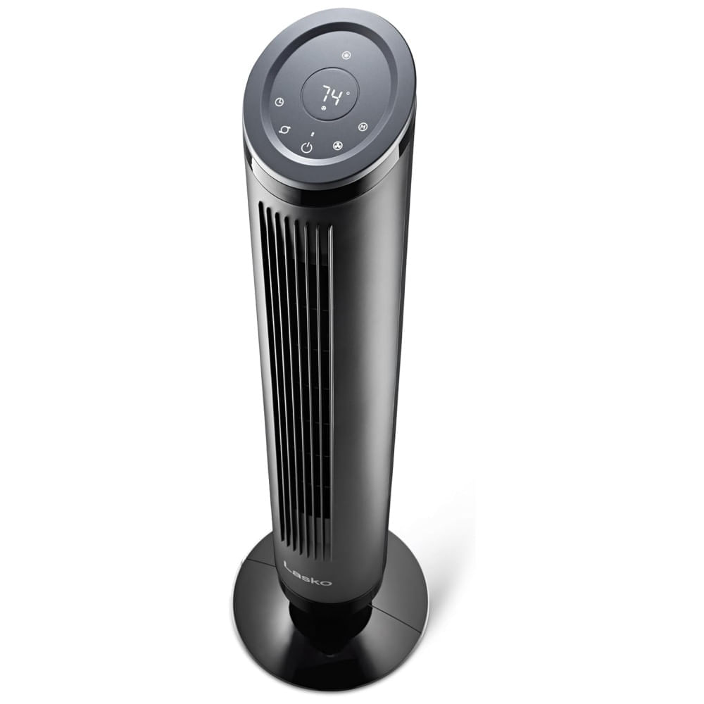 Ventilador de Torre, Estilo Moderno com Controle Remoto, Distância Máxima do Ar 8 Metros, 4 Velocidades, Temporizador de 24H e Oscilação de 90°, 110V 110v