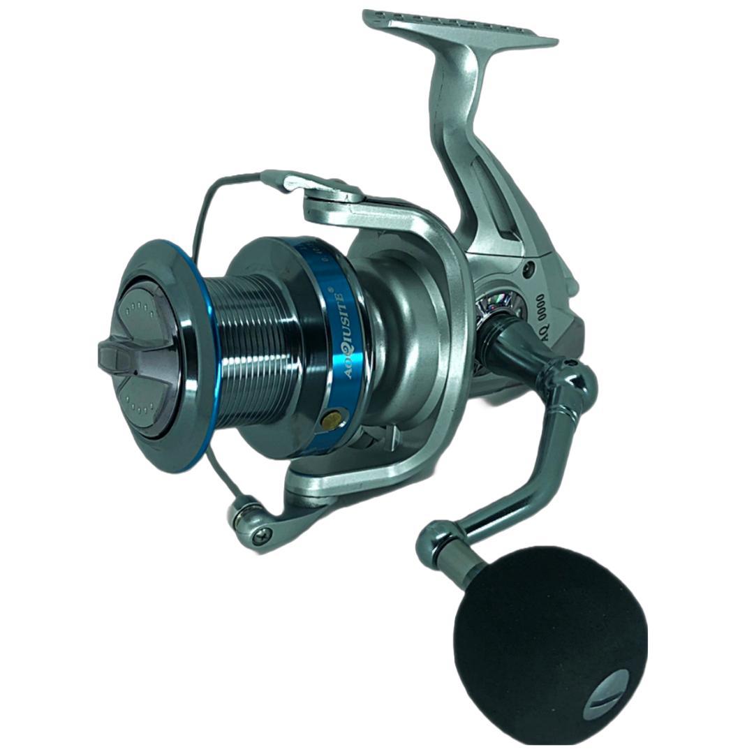 Miniatura Molinete Pesca Praia Aq 10000 -13 Rolamentos Drag:25Kg