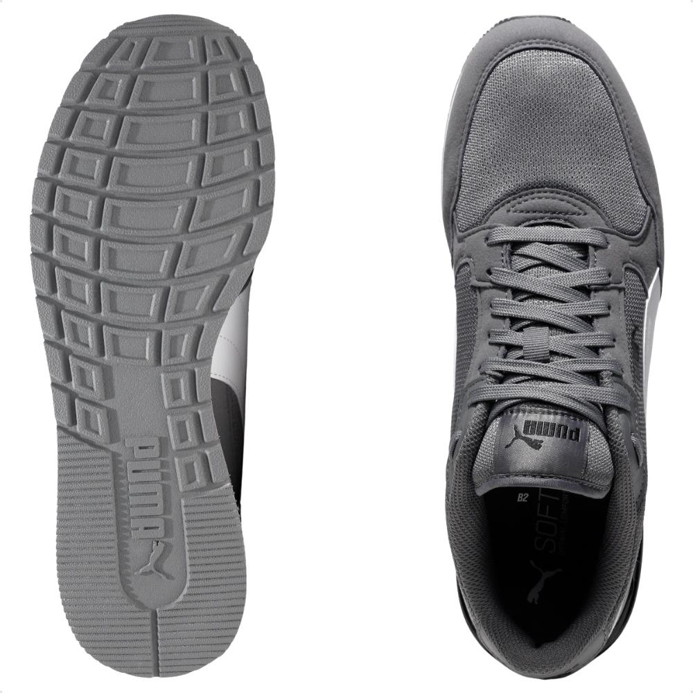 Tênis Puma St Runner V4 Unissex Cinza / Branco - 38