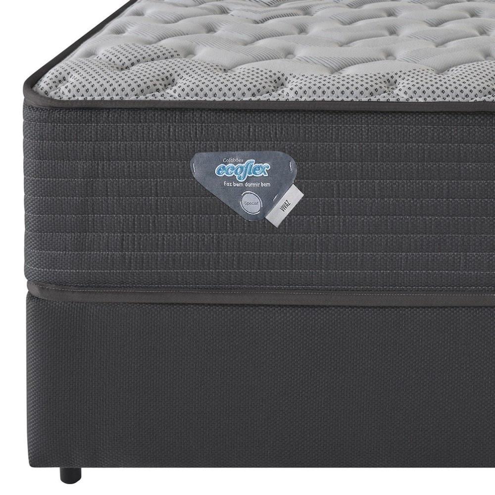 Miniatura Colchão Queen Molas Ensacadas Wide Vivaz Ecoflex 30x158x198cm Cinza/Grafite