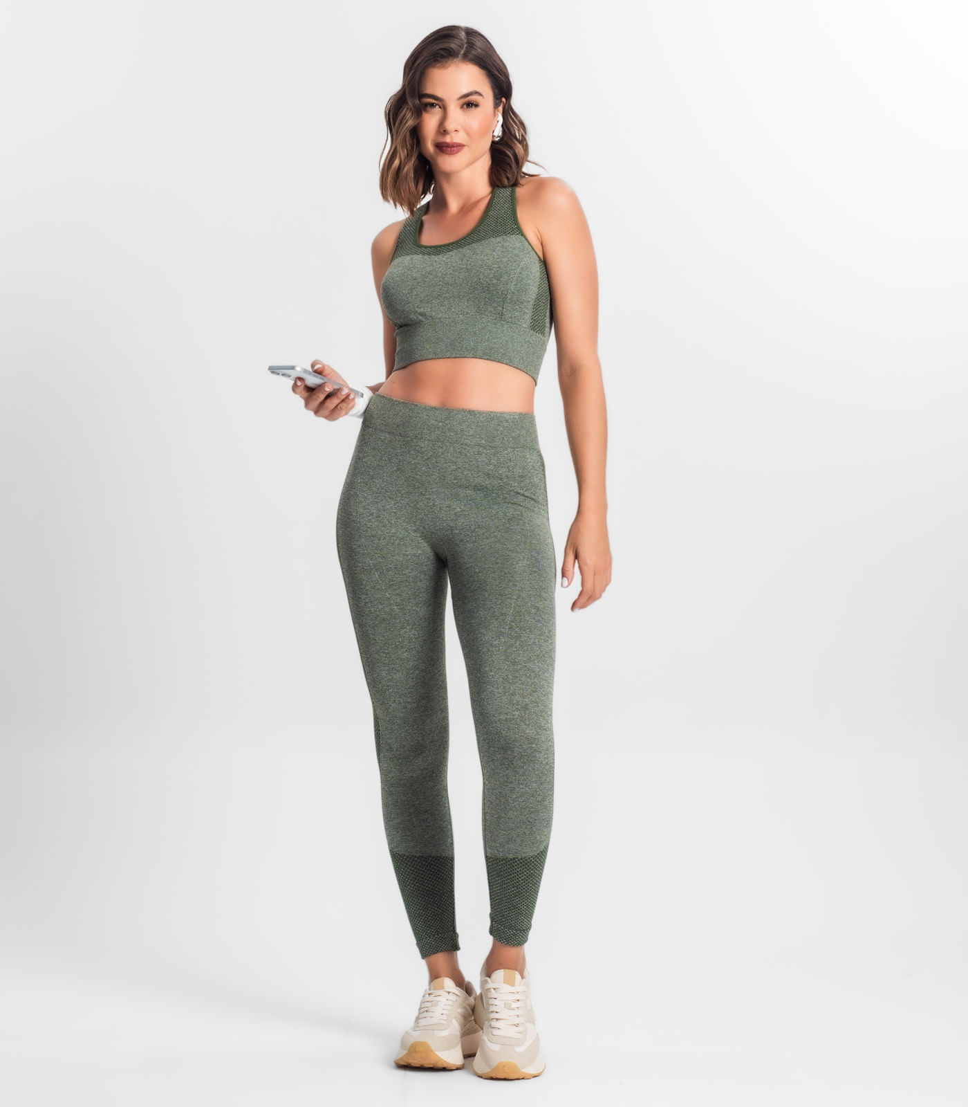 Miniatura Top Fitness Seamless Sem Bojo Style Box Verde G