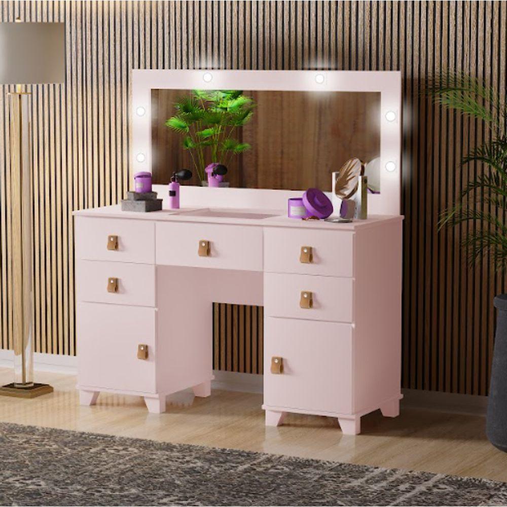 Miniatura Cararim Com 5 Gavetas 2 Portas + Led Gaveta Com Colmeia