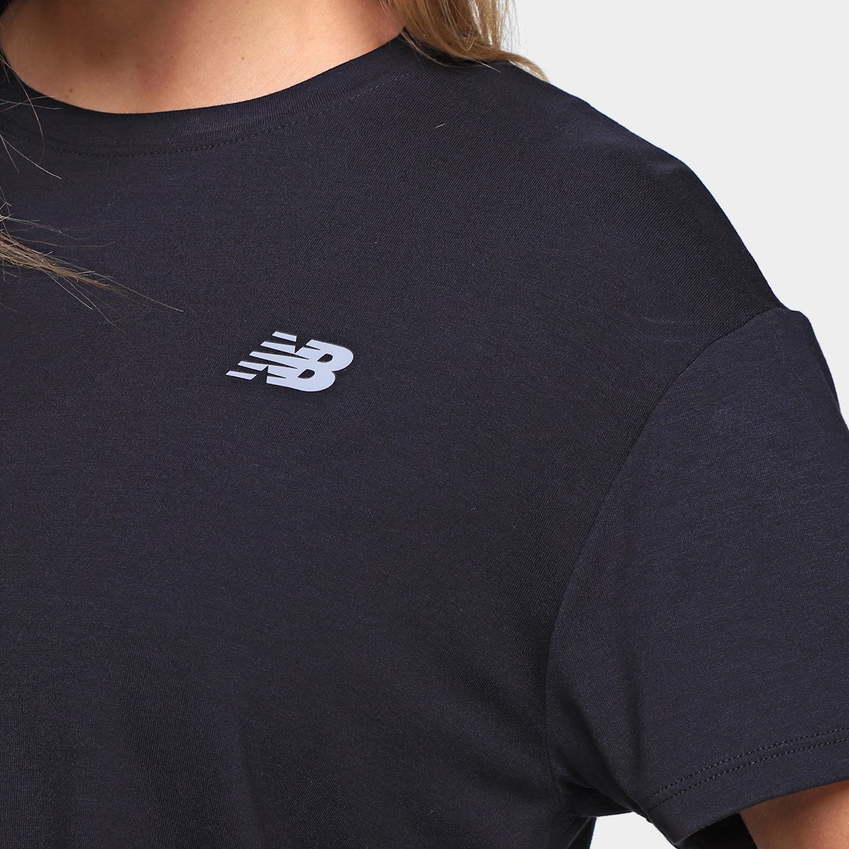 Miniatura Cropped New Balance Drapey Feminino Preto - G