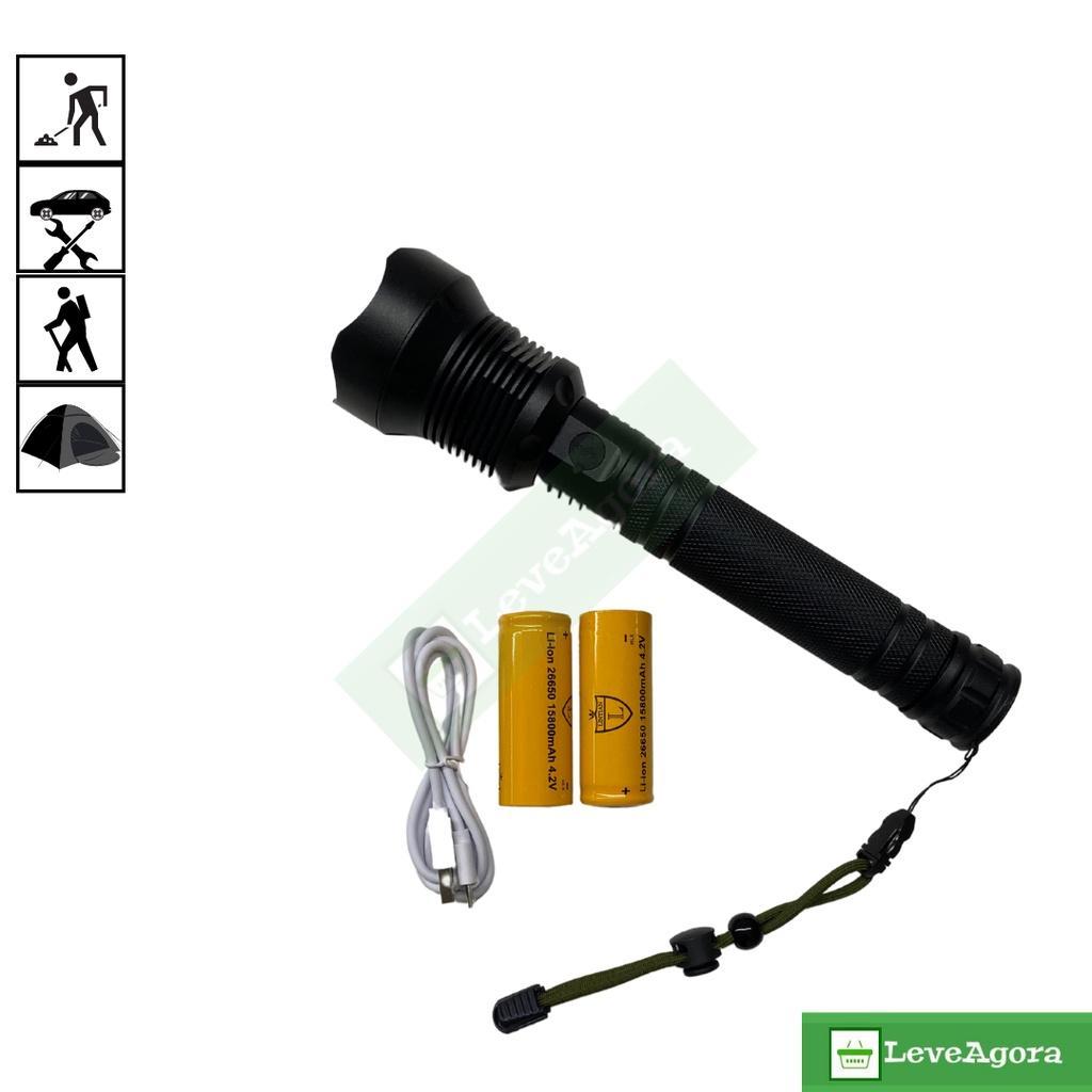 Miniatura Lanterna De Led Super P90 Recarregável - Lt-8508