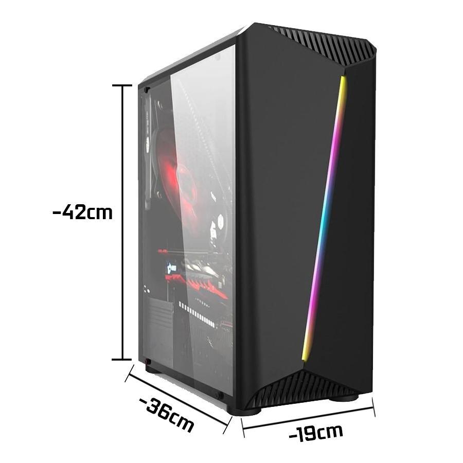 Miniatura Pc Gamer Completo Intel I5 4 16Gb Gt420 4Gb Ssd 480Gb 500W Homologação: 158542114373