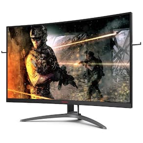 Miniatura Monitor Gamer Curvo 31,5" AOC Agon AG323FCXE Tela Widescreen, Full HD,165Hz, 1ms e AMD FreeSync Premium - Preto