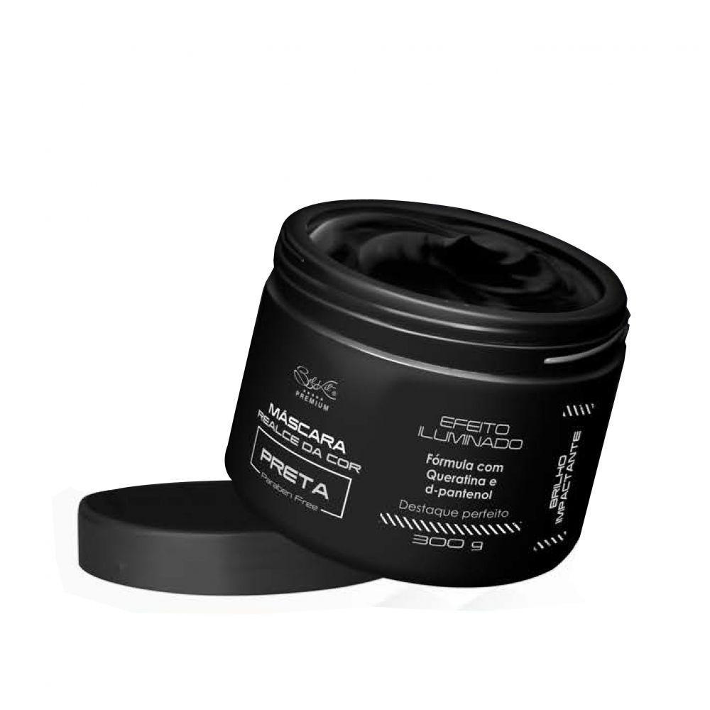 Miniatura Realce Cor Preta Kit Completo 2 Produtos Shampoo E Máscara