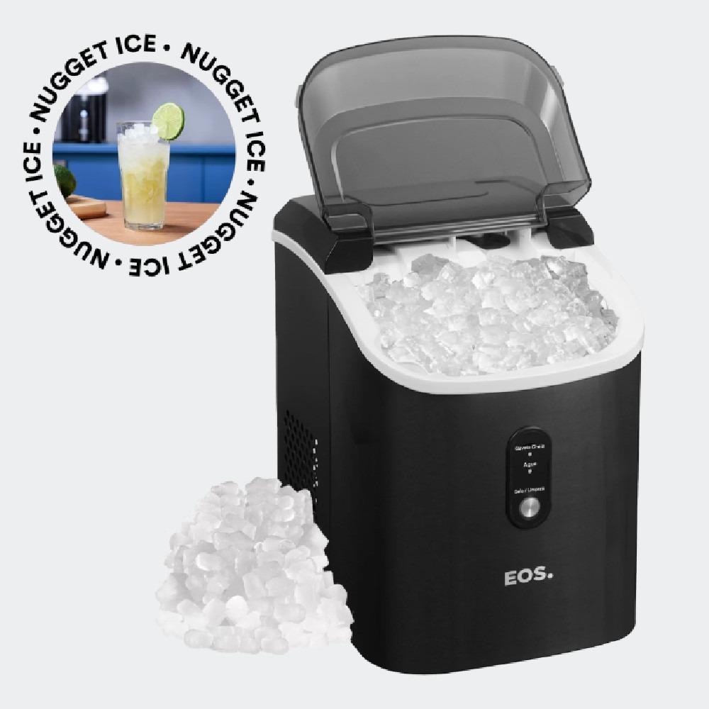 Maquina De Gelo 15 Kg Nugget Ice Titanium Preta - Emg05 Eos