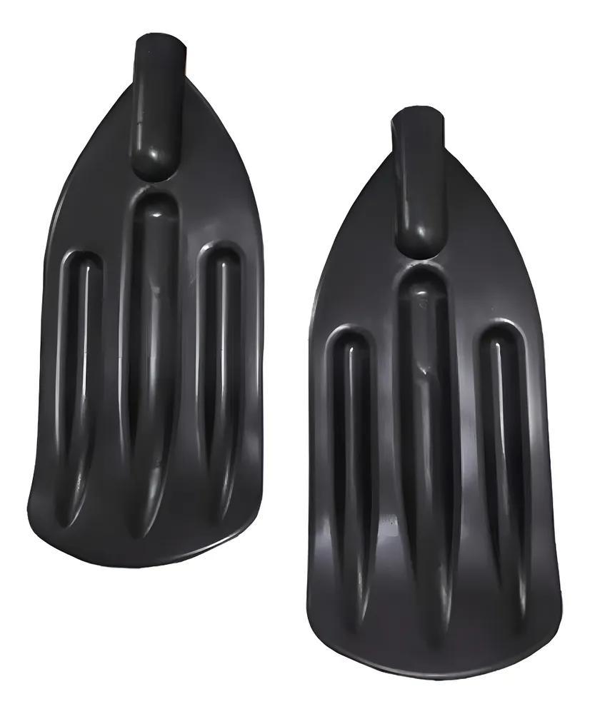 Miniatura Pá Para Remo De Barco Caiaque Canoa Kit 2 Peças Preto