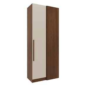 Guarda-roupa Modulado Queen Ponte 160 Bartira Lugano 12 Portas e 7 Gavetas 6 Peças - Avelã / Capuccino