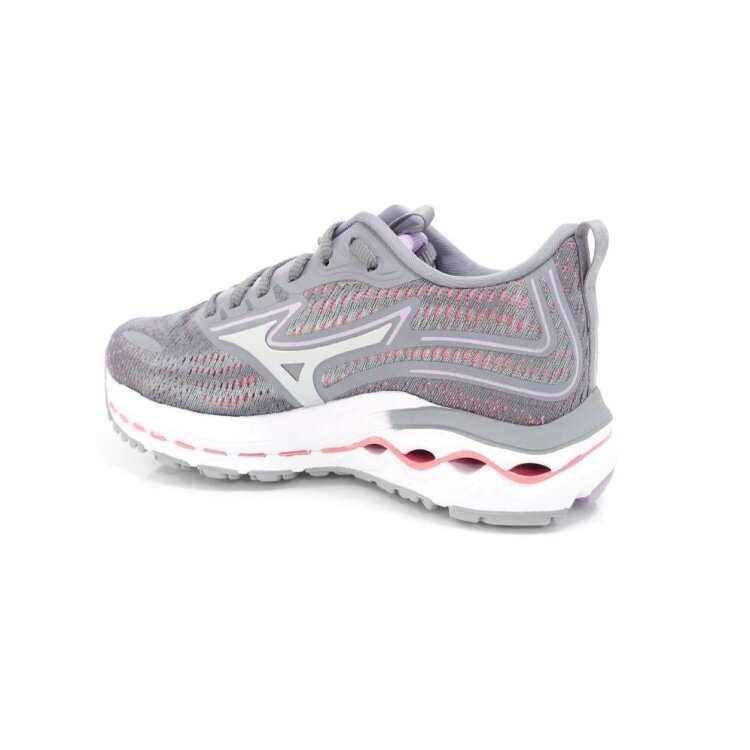 Miniatura Tenis Mizuno Wave Nitron 2 Feminino - Cinzarosa - CINZA/ROSA 35