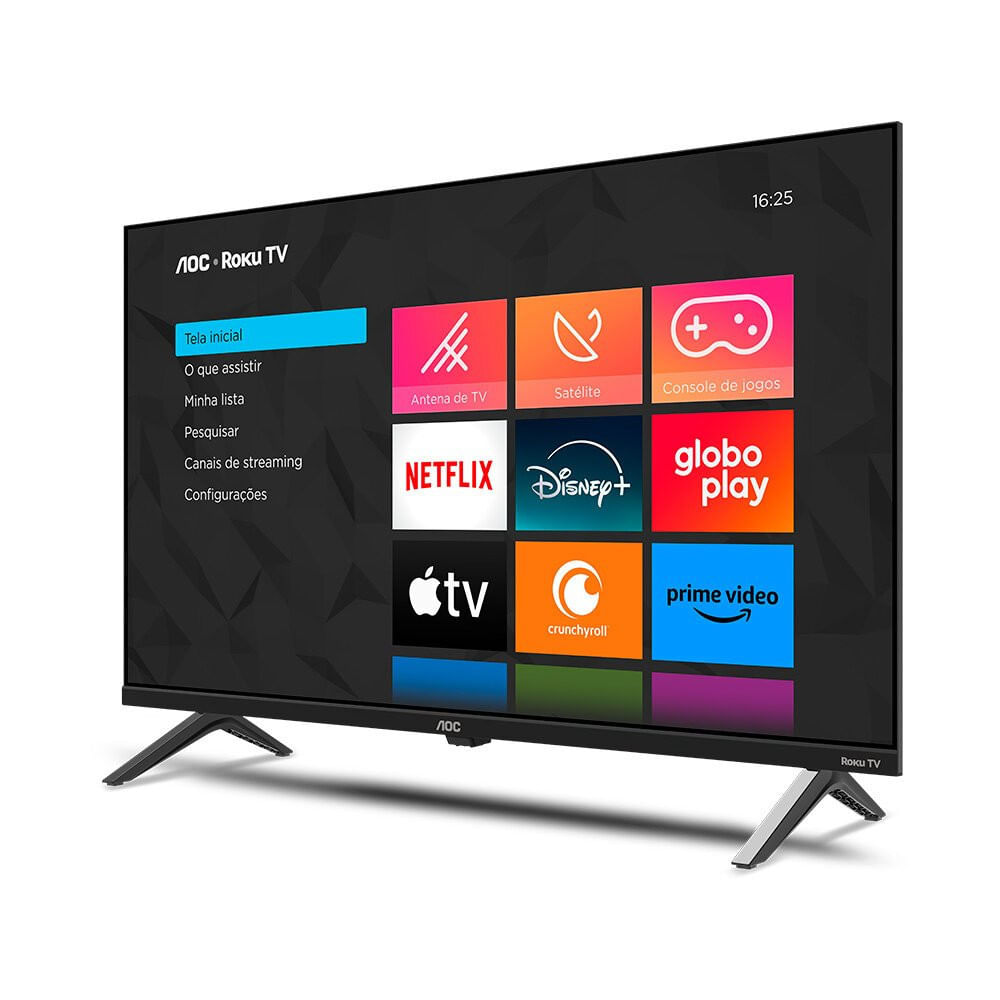 Miniatura Smart TV 32 HD Roku TV 32S5045/78G AOC 02891-24-06714 - Preto - Bivolt
