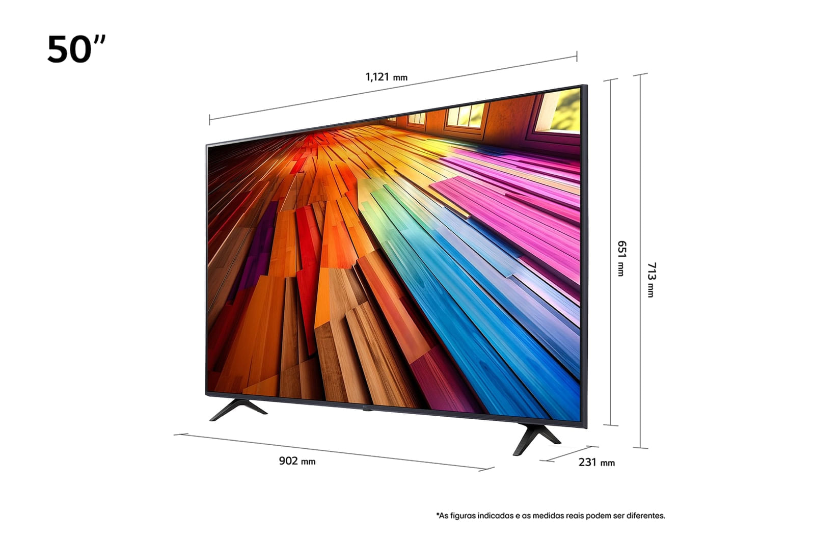 Miniatura Smart TV LG UHD 4K UT80 50 polegadas 50UT8050
