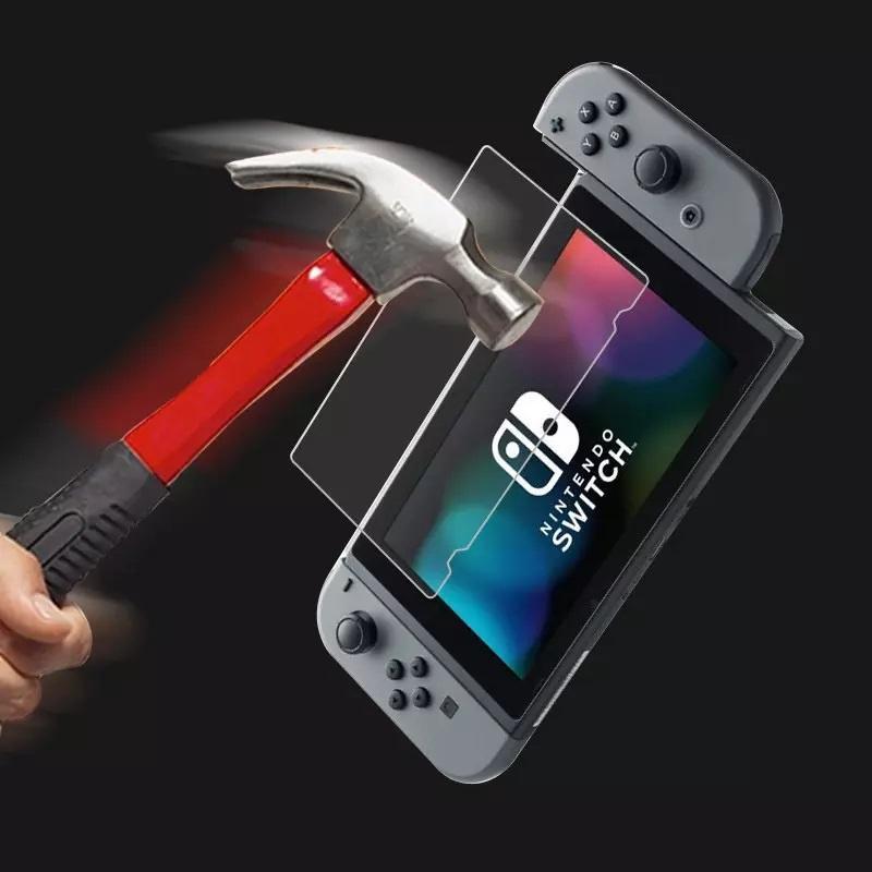 Case Nintendo Switch V1 V2 Luigi + Película Vidro + 4 Grips
