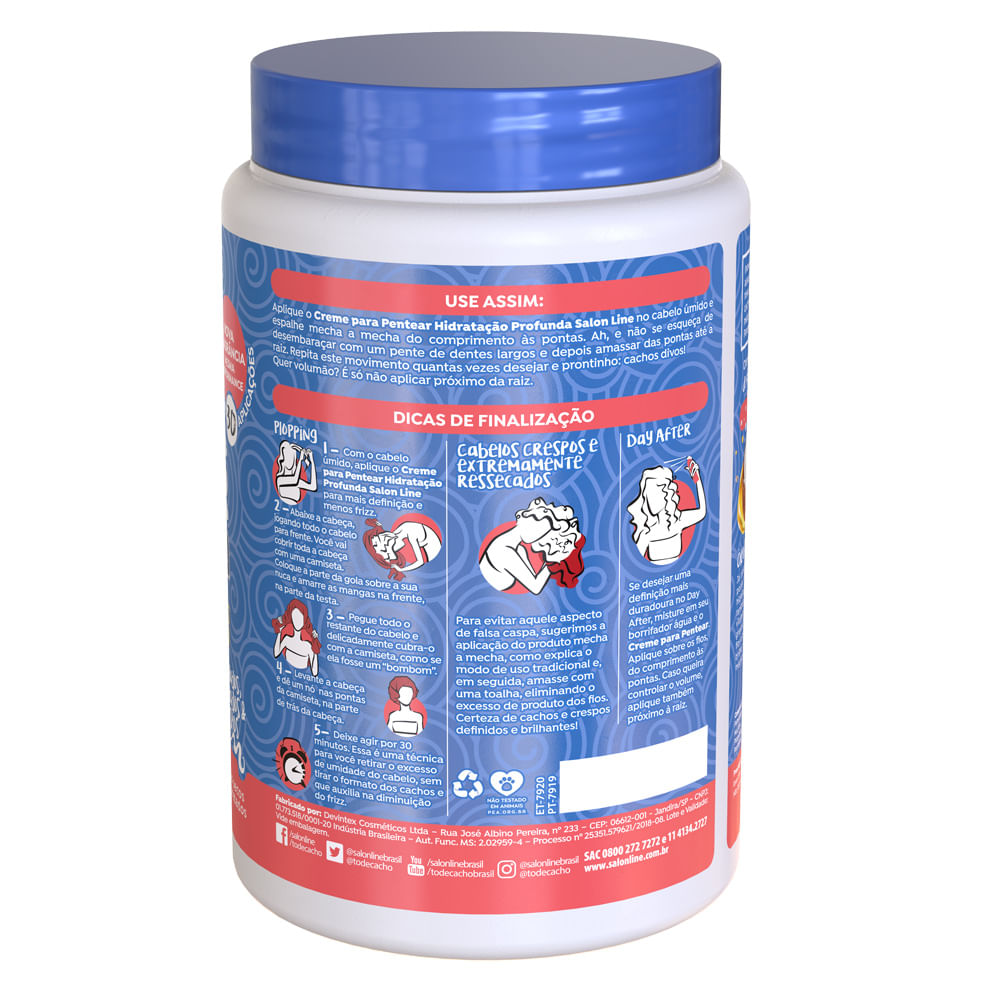 Miniatura Salon Line Hidratação Profunda - Creme para Pentear 1Kg