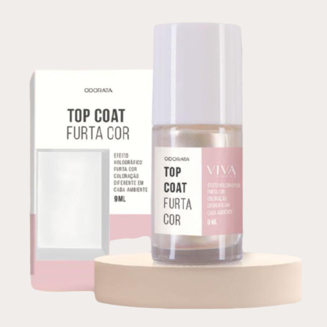Miniatura Top Coat Furta Cor Efeito Holográfico Aumenta A Durabilidade
