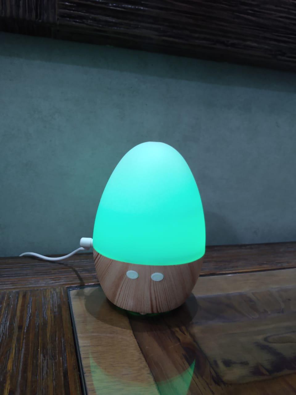 Aromatizador Umidificador Aromaterapia Tipo Ovo Com Leds