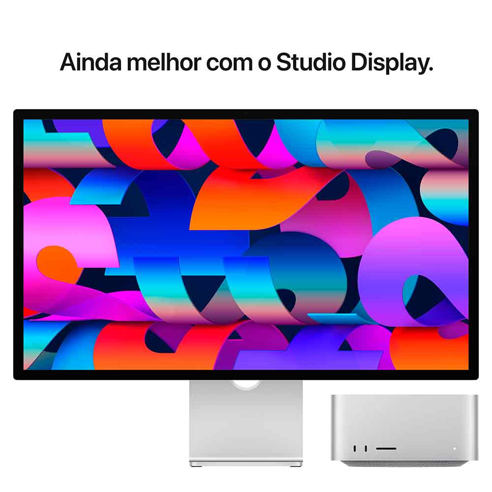 Apple MacBook Studio M4 Max (CPU de 14 núcleos, GPU de 32 núcleos, 36GB RAM, 512GB SSD) - Prateado Bivolt