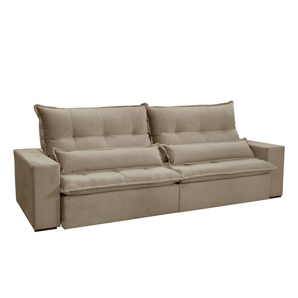 Sofá Grecia Veludo 02 Módulos De 120m B25cm Meu Sofá Online B002 Veludo Capuccino
