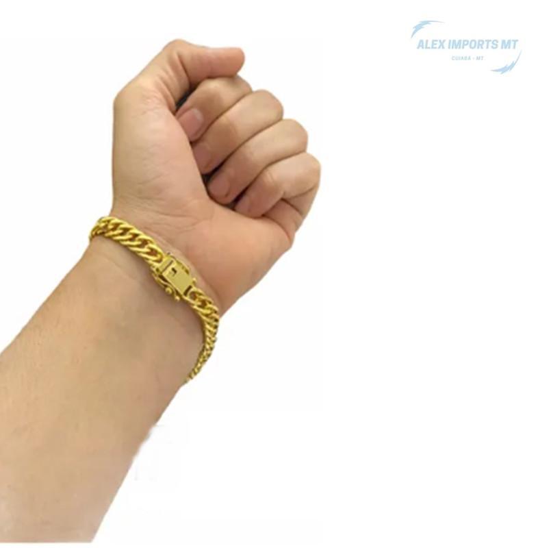 Miniatura Pulseira Banhado A Ouro Joias Maciças