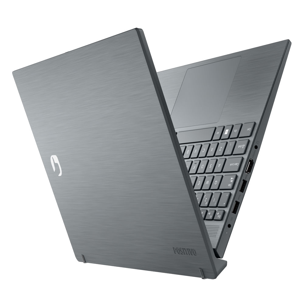Notebook Positivo Vision C15 Intel® Celeron® N4020 Linux 8GB RAM 256GB  eMMC Lumina Bar 15.6” HD - Cinza